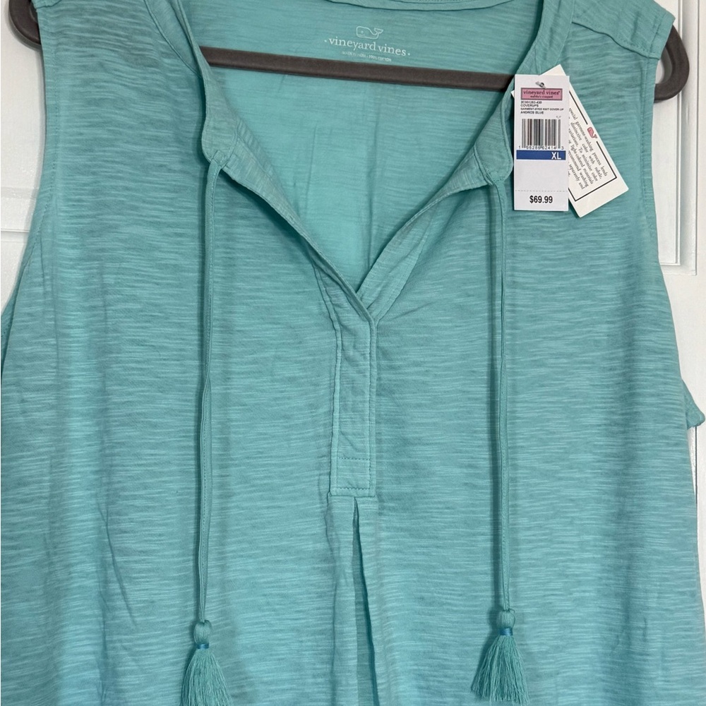 Vineyard Vines Andros Blue Knit Cover-Up - Picture 2 of 3